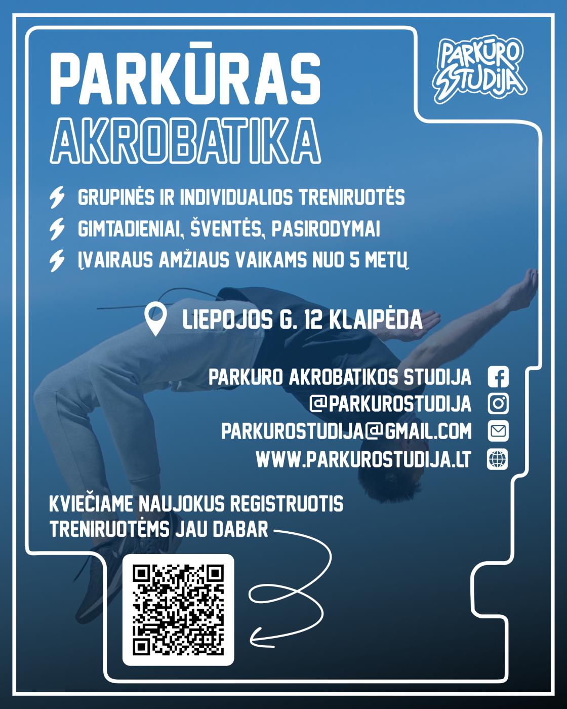 Parkūro Akrobatikos Studija