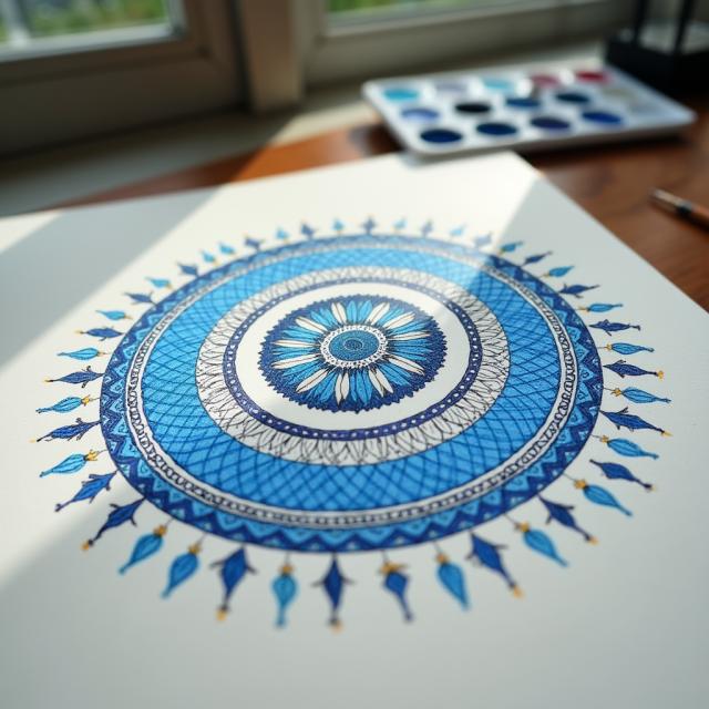  ✨ Mandalų piešimo terapija