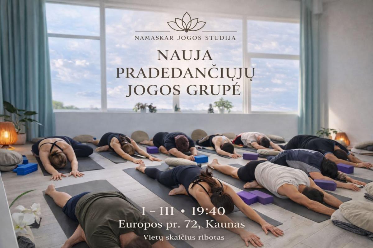 Jogos užsiėmimai pradedantiesiems